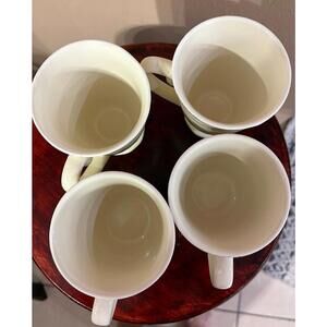 Pier One "Martillo Creme” Mugs- 4 1/2 Inch Set Of 4